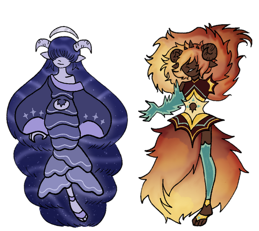 Selin, God of the Moon, and Illin, God of the Sun